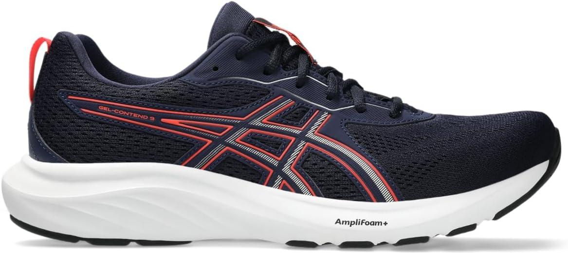 image:imageAsics Mens GelContend 9 Running ShoesMidnightFlash Red