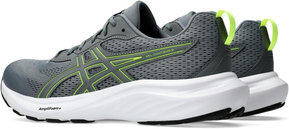 image:imageAsics Mens GelContend 9 Running ShoesSteel GreySafety Yellow