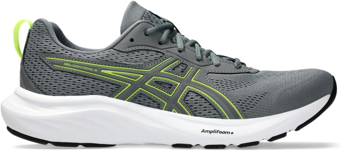 image:imageAsics Mens GelContend 9 Running ShoesSteel GreySafety Yellow