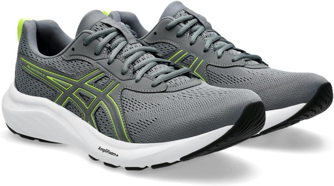 image:imageAsics Mens GelContend 9 Running ShoesSteel GreySafety Yellow