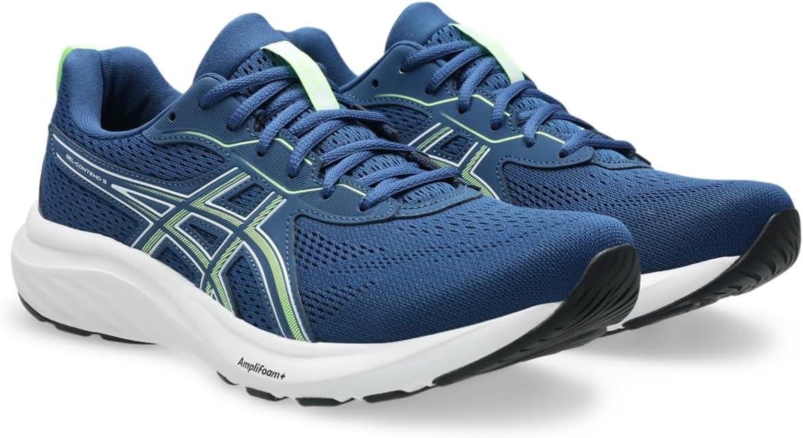 image:imageAsics Mens GelContend 9 Running ShoesTwilight BlueIlluminate Green
