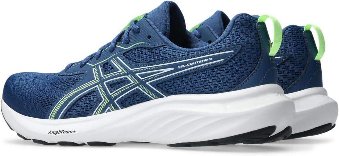 image:imageAsics Mens GelContend 9 Running ShoesTwilight BlueIlluminate Green