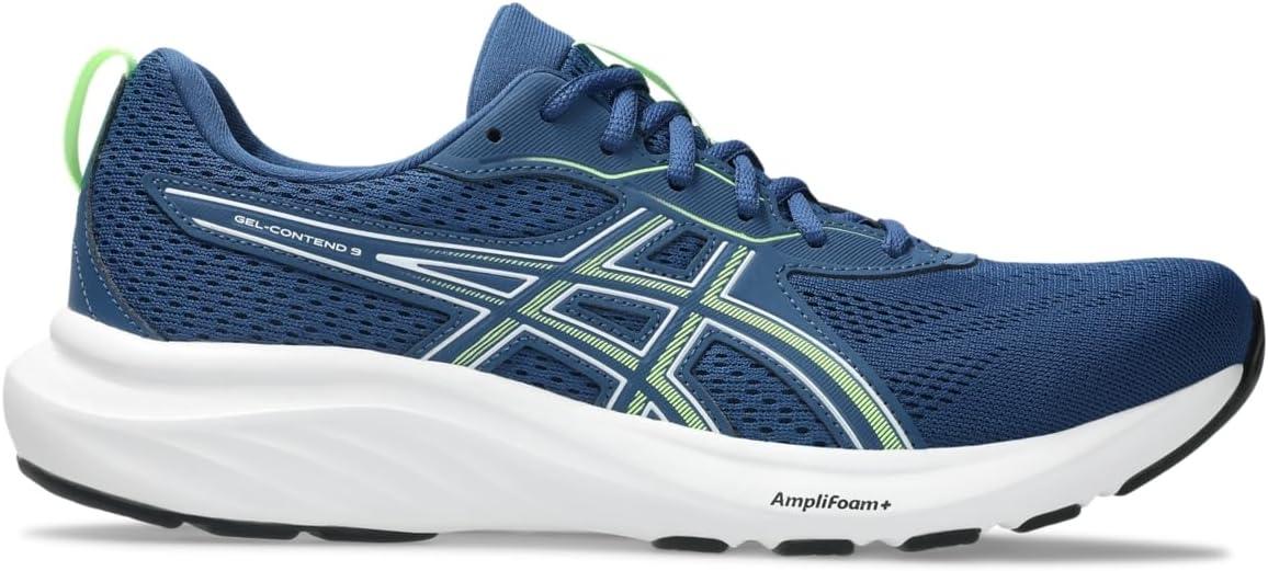 image:imageAsics Mens GelContend 9 Running ShoesTwilight BlueIlluminate Green