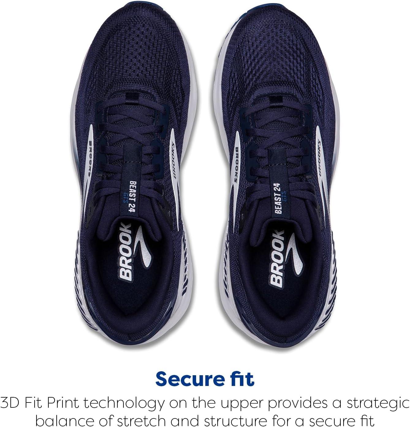 image:imageBrooks Mens Beast GTS 24 Supportive Running ampamp Walking ShoePeacoatTrue NavyWhite