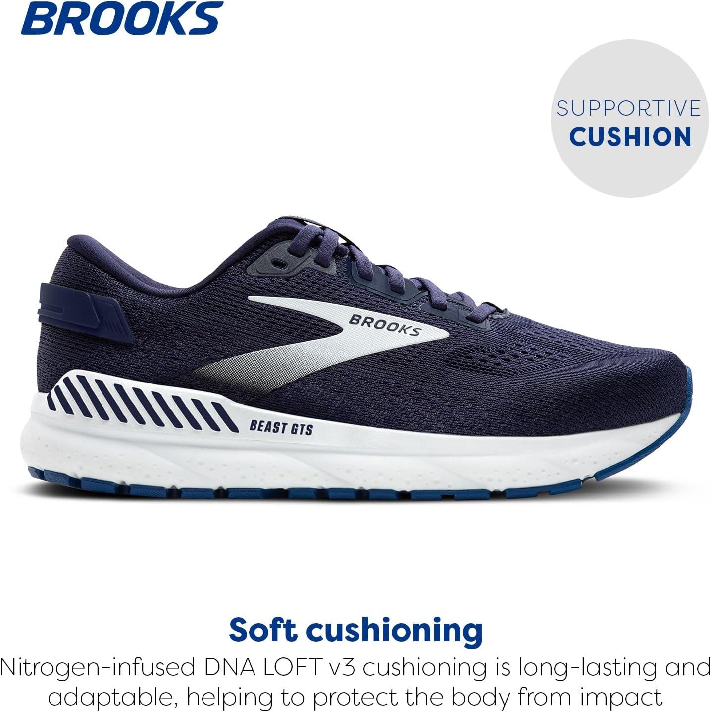 image:imageBrooks Mens Beast GTS 24 Supportive Running ampamp Walking ShoePeacoatTrue NavyWhite