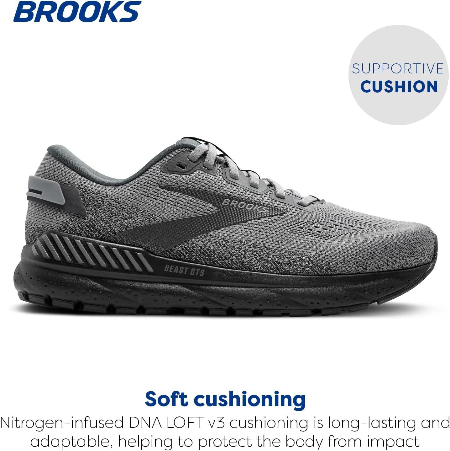 image:imageBrooks Mens Beast GTS 24 Supportive Running ampamp Walking ShoePrimer GreyEbony