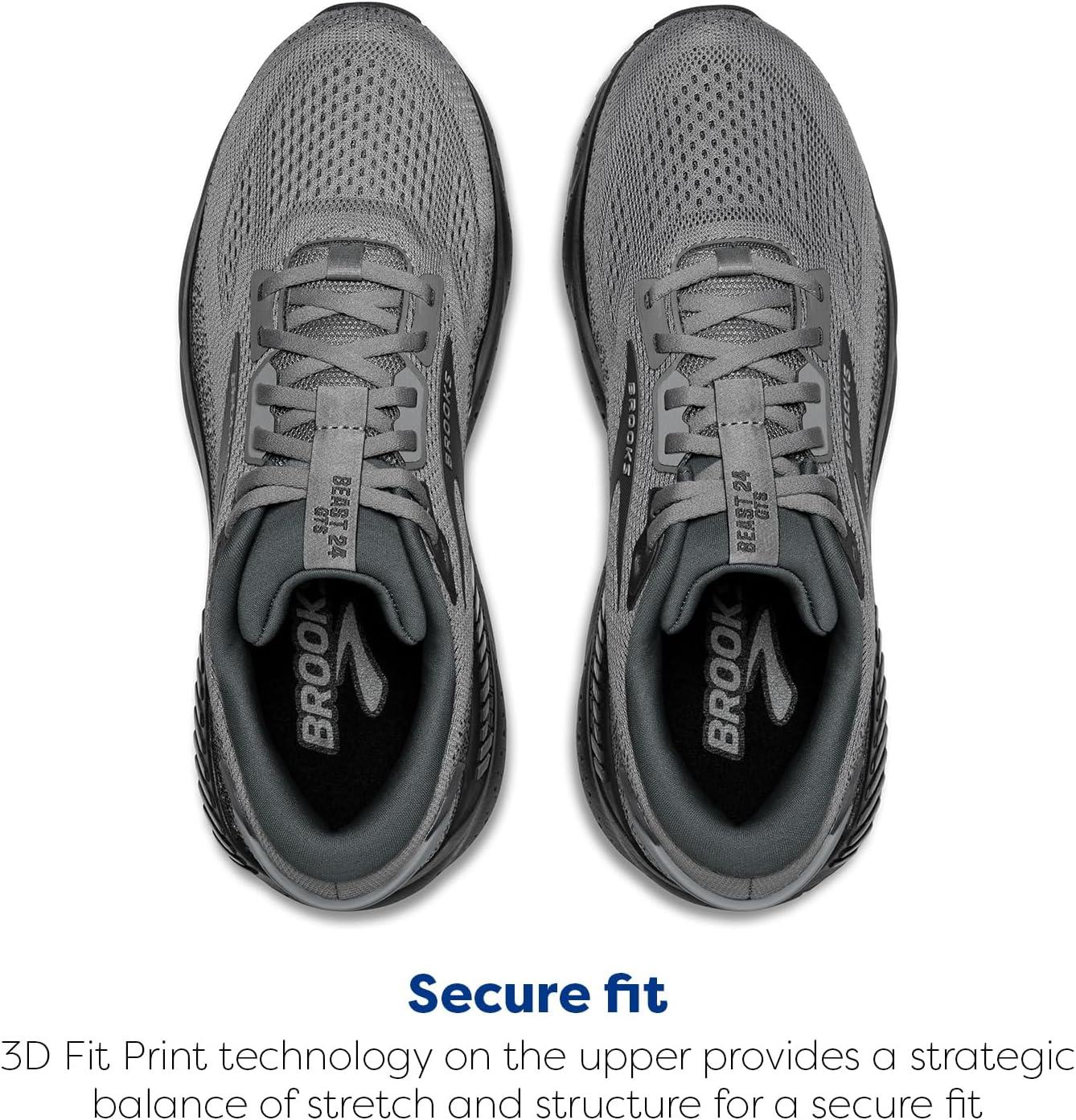 image:imageBrooks Mens Beast GTS 24 Supportive Running ampamp Walking ShoePrimer GreyEbony