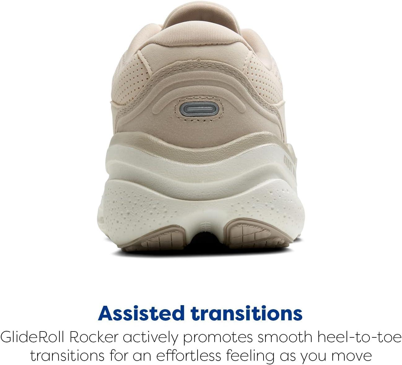 image:imageBrooks Womens Ghost Max SuedeLeather Neutral Running ampamp Walking ShoeAlmond PeachChateauCoconut