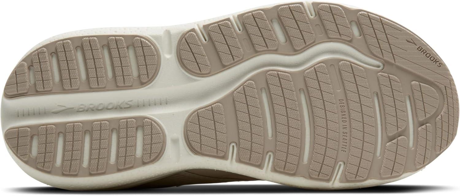 image:imageBrooks Womens Ghost Max SuedeLeather Neutral Running ampamp Walking ShoeAlmond PeachChateauCoconut