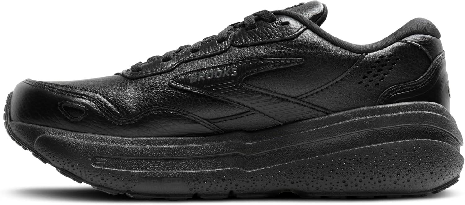 image:imageBrooks Womens Ghost Max SuedeLeather Neutral Running ampamp Walking ShoeBlackBlack