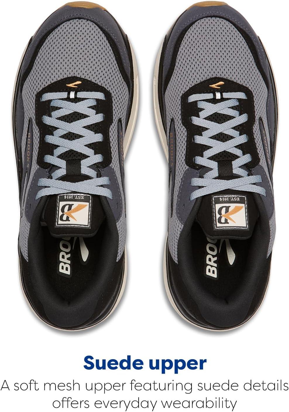 image:imageBrooks Womens Ghost Max SuedeLeather Neutral Running ampamp Walking ShoeBlackPrimerBiscuit