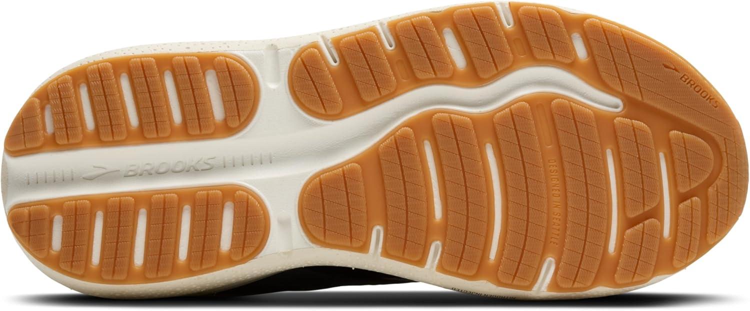 image:imageBrooks Womens Ghost Max SuedeLeather Neutral Running ampamp Walking ShoeBlackPrimerBiscuit