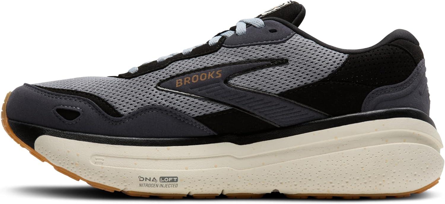image:imageBrooks Womens Ghost Max SuedeLeather Neutral Running ampamp Walking ShoeBlackPrimerBiscuit