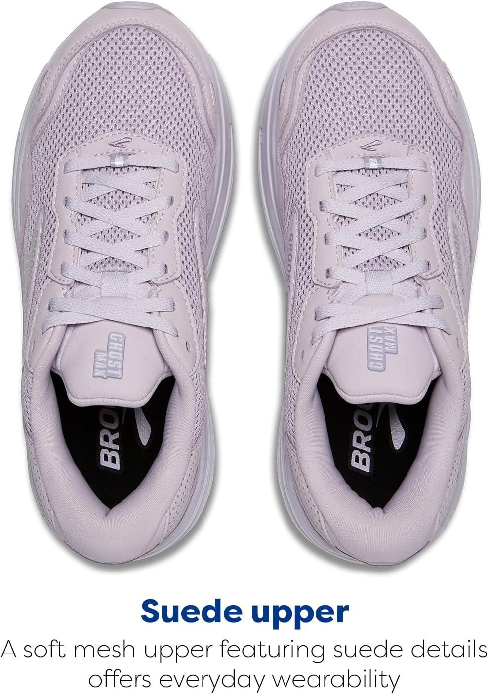image:imageBrooks Womens Ghost Max SuedeLeather Neutral Running ampamp Walking ShoeLilacLavender