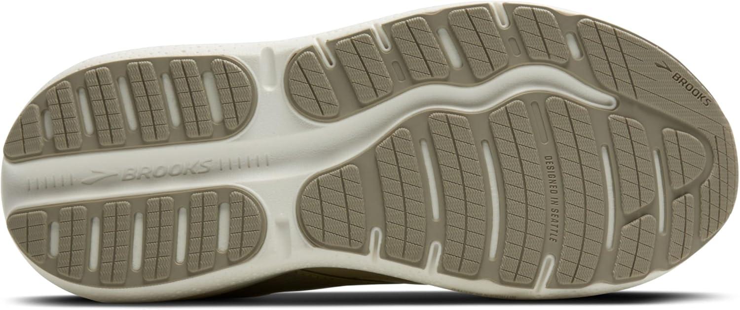 image:imageBrooks Womens Ghost Max SuedeLeather Neutral Running ampamp Walking ShoeLondonfogGreen HazeCoconut