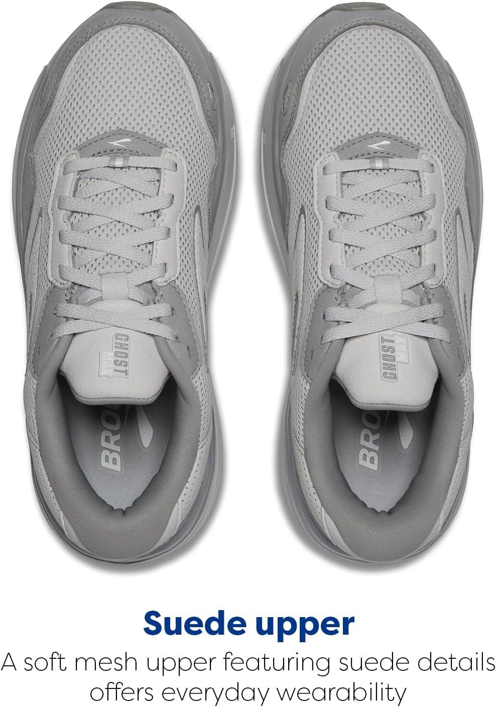 image:imageBrooks Womens Ghost Max SuedeLeather Neutral Running ampamp Walking ShoeOysterAlloyAntarctica