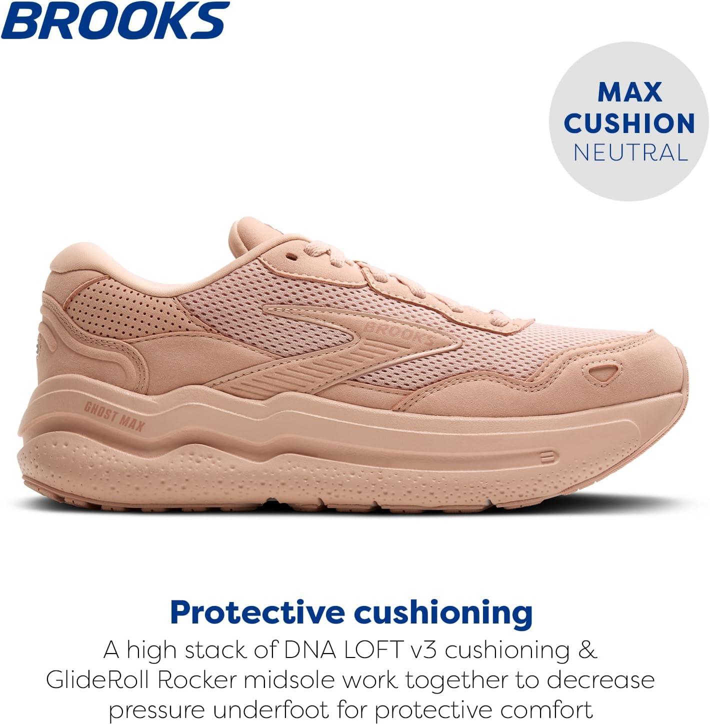 image:imageBrooks Womens Ghost Max SuedeLeather Neutral Running ampamp Walking ShoeRoseTuscany