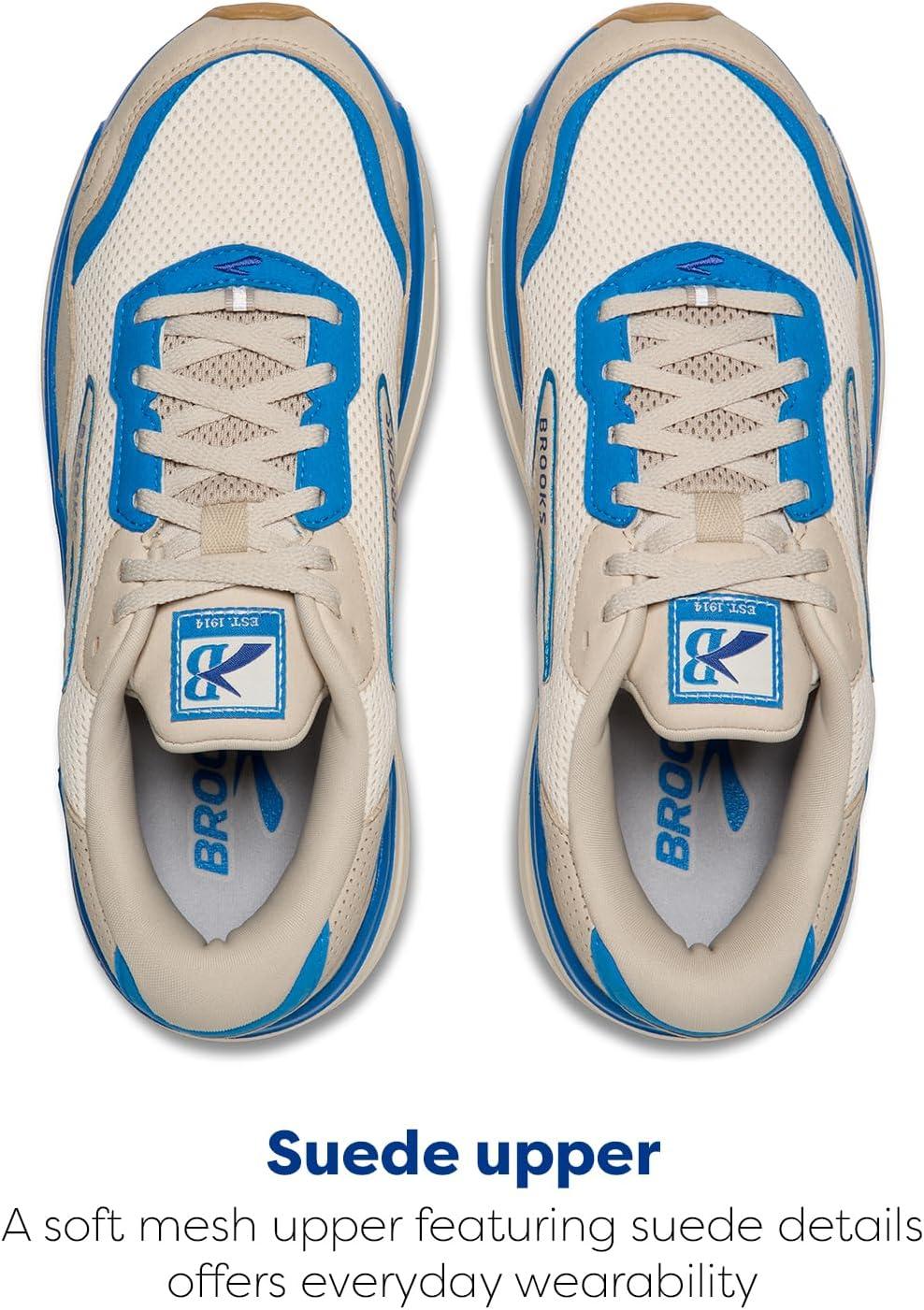 image:imageBrooks Womens Ghost Max SuedeLeather Neutral Running ampamp Walking ShoeSilver LiningBlueSurf the Web