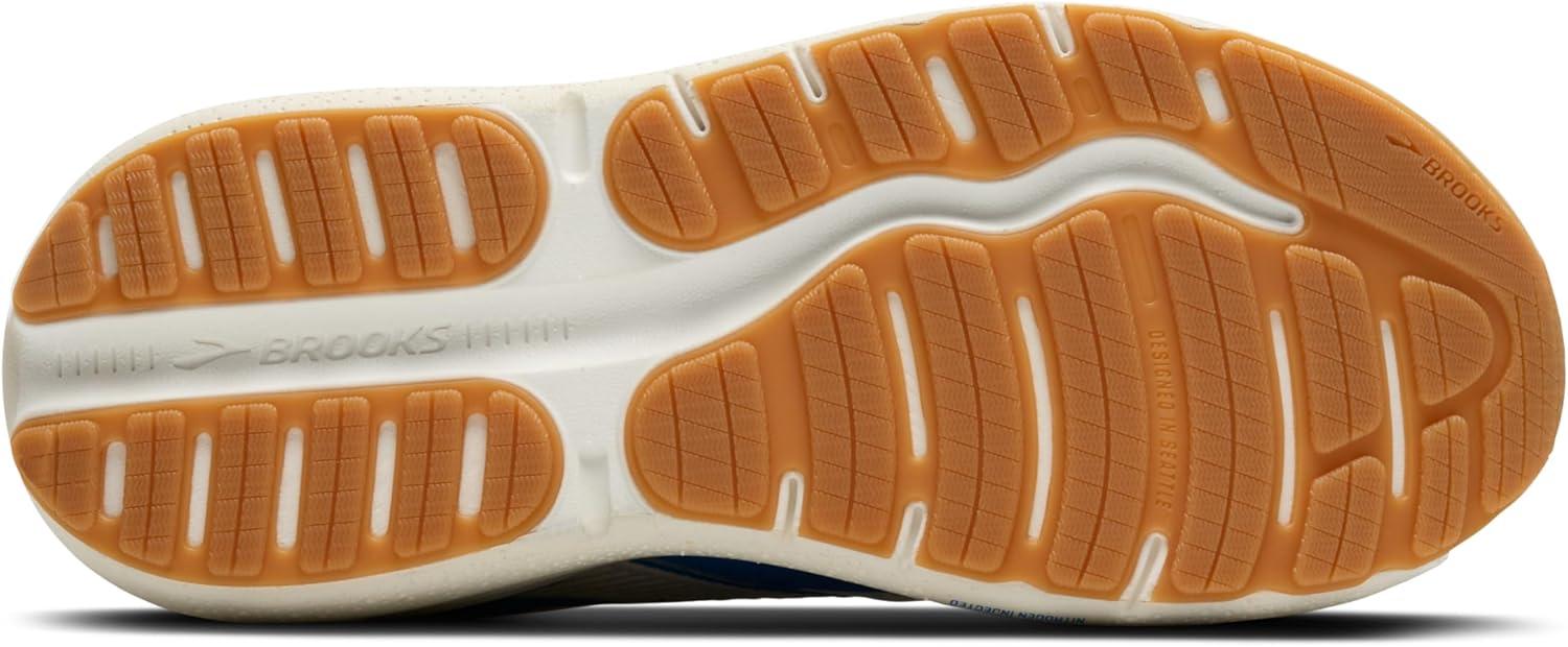 image:imageBrooks Womens Ghost Max SuedeLeather Neutral Running ampamp Walking ShoeSilver LiningBlueSurf the Web