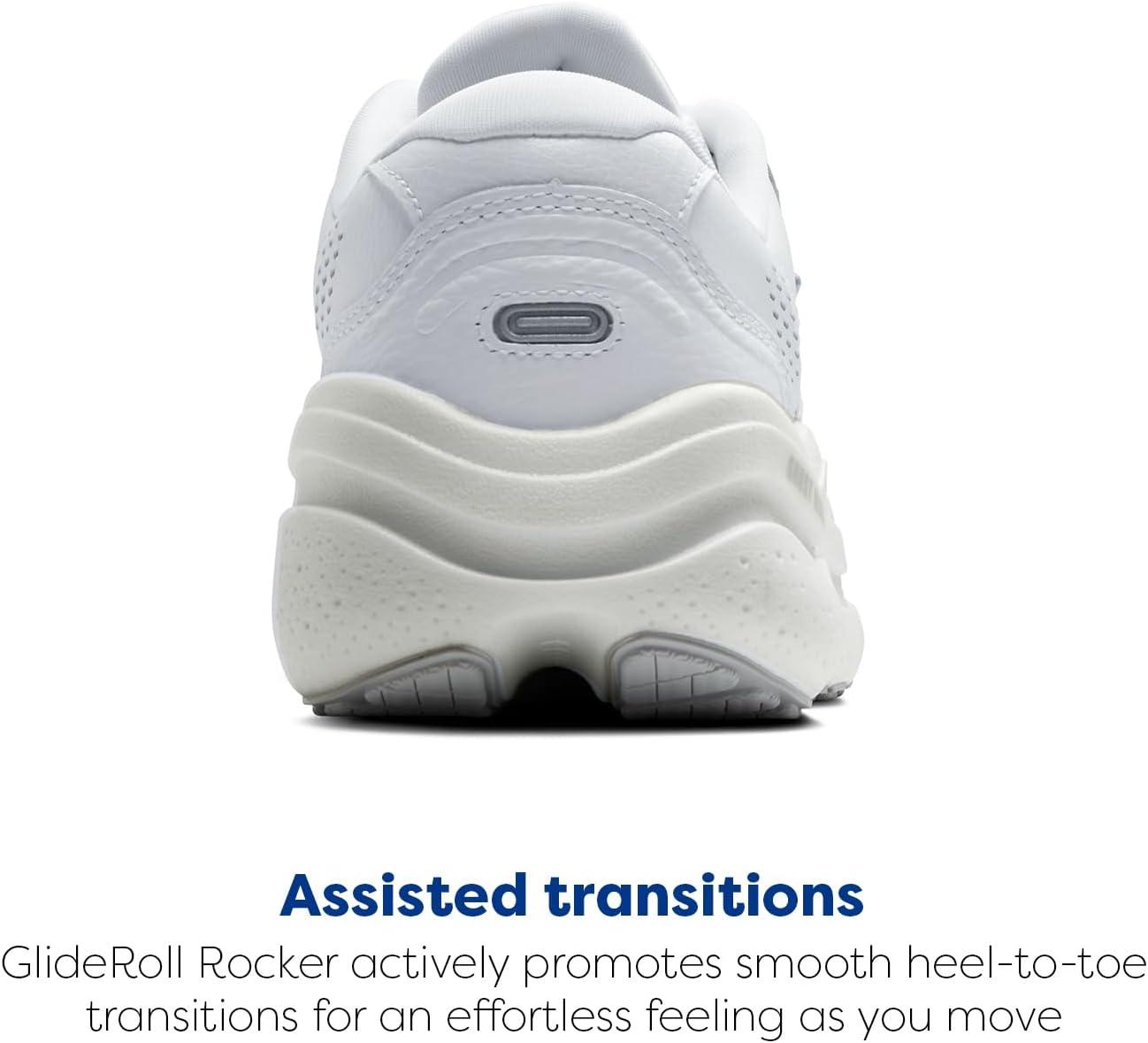 image:imageBrooks Womens Ghost Max SuedeLeather Neutral Running ampamp Walking ShoeWhiteWhite