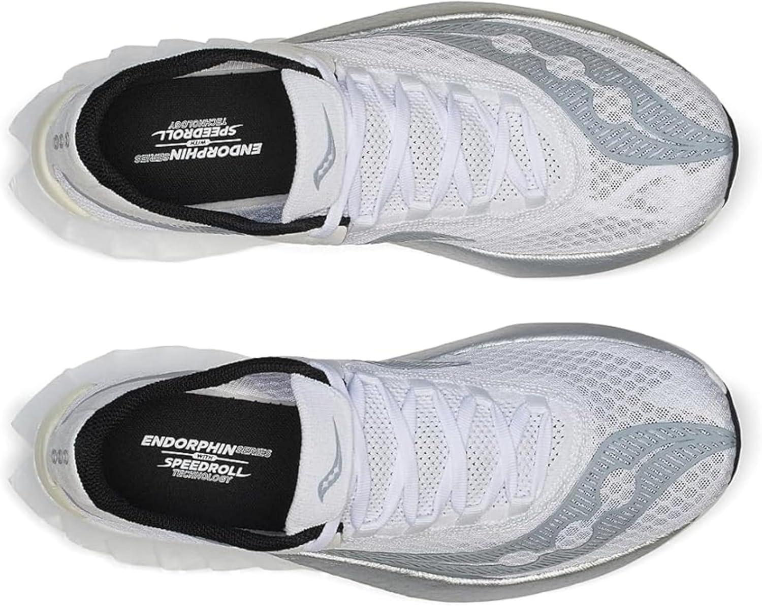 image:imageSaucony Mens Endorphin Pro 4 SneakerWhiteSilver