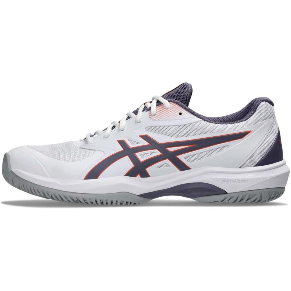 image:imageASICS Mens Game FlyteFoam Tennis ShoesWhiteGreyish Purple