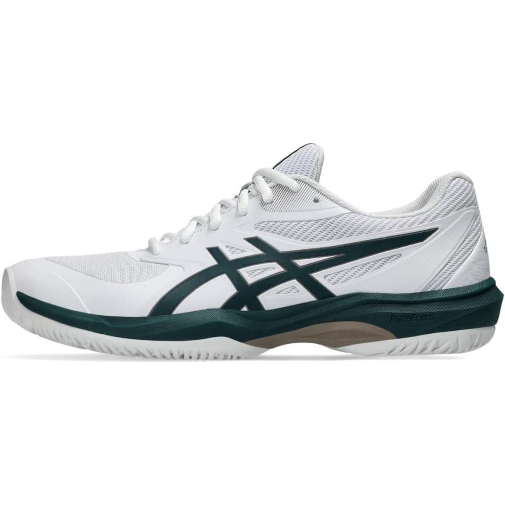 image:imageASICS Mens Game FlyteFoam Tennis ShoesWhiteSaxon Green