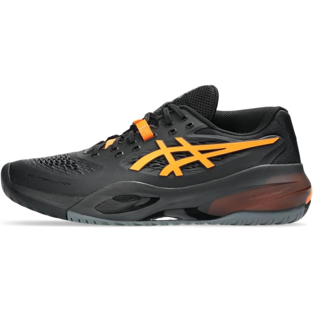 image:imageASICS Mens GelResolution X Tennis ShoesBlackShocking Orange