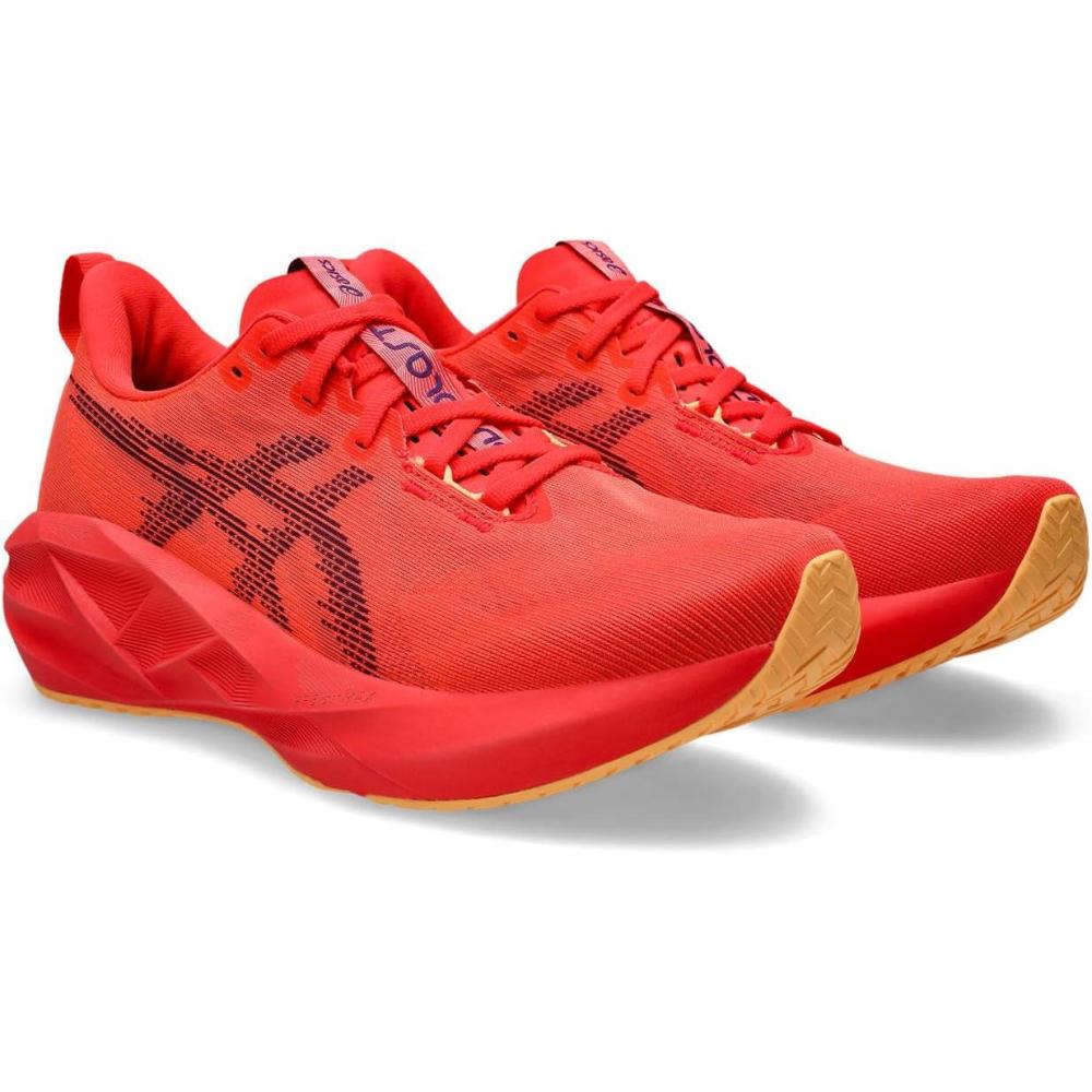 image:imageASICS Mens NOVABLAST 5 Running ShoesFlash Red Edo Purple