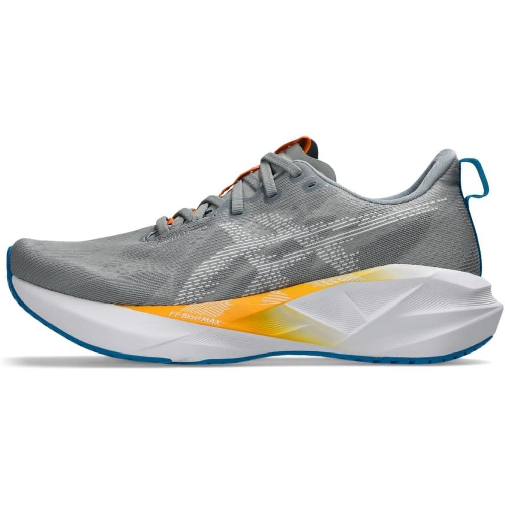 image:imageASICS Mens NOVABLAST 5 Running ShoesGravelWhite