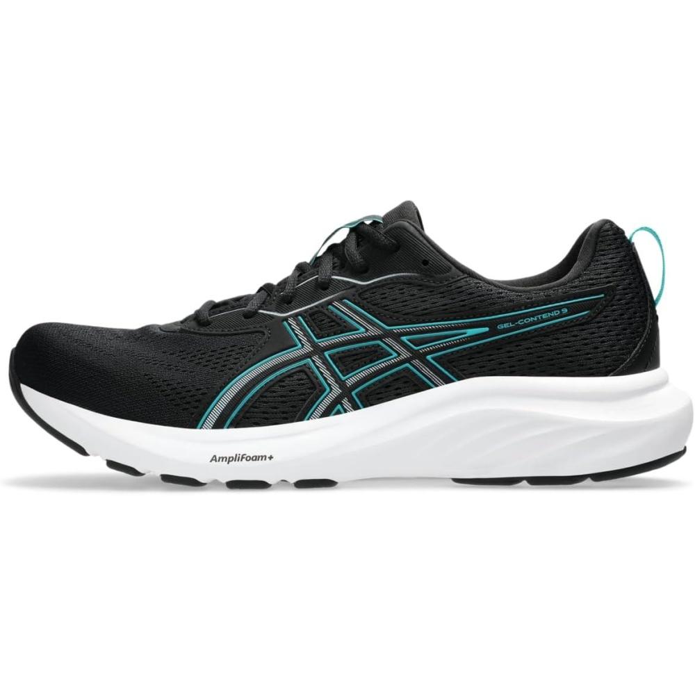image:imageAsics Mens GelContend 9 Running ShoesBlackWave Teal
