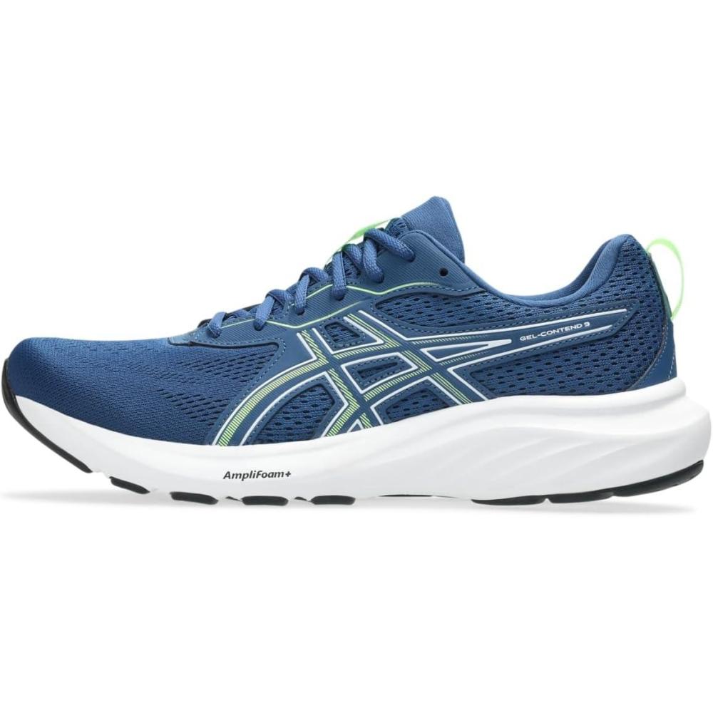 image:imageAsics Mens GelContend 9 Running ShoesTwilight BlueIlluminate Green