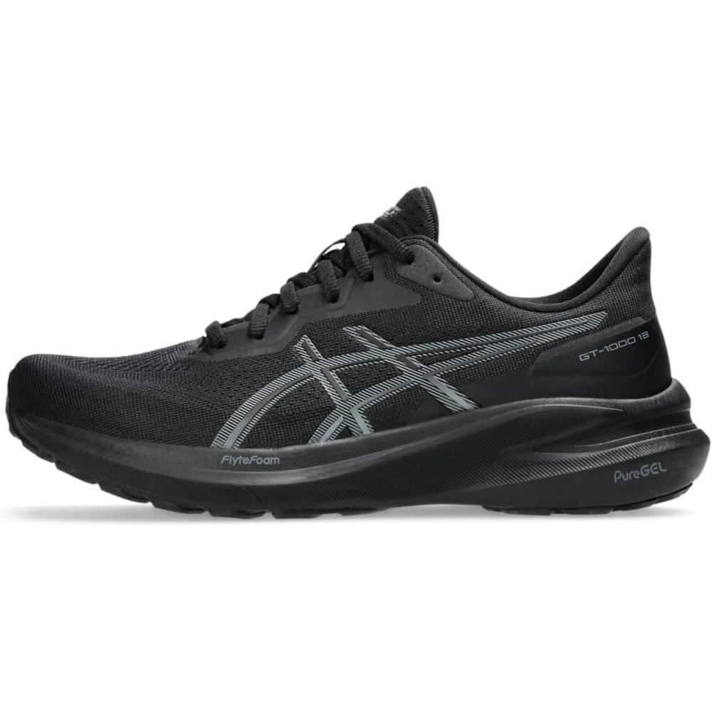 image:imageAsics Womens GT1000 13 Running ShoesBlackSteel Grey
