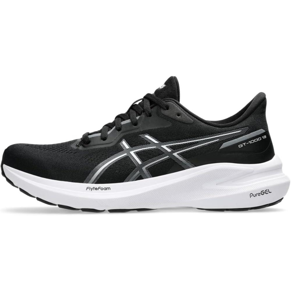 image:imageAsics Womens GT1000 13 Running ShoesBlackWhite