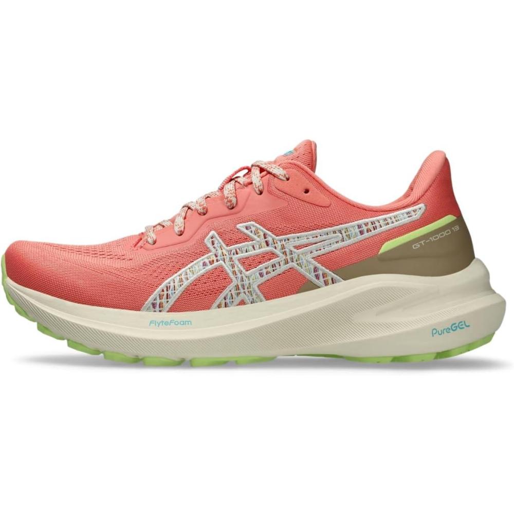 image:imageAsics Womens GT1000 13 Running ShoesNature BathingGuava