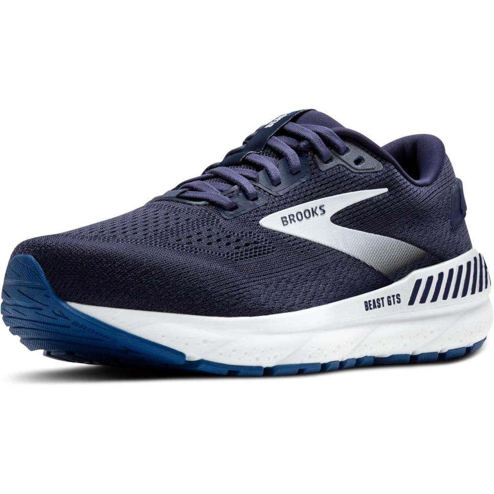 image:imageBrooks Mens Beast GTS 24 Supportive Running ampamp Walking ShoePeacoatTrue NavyWhite