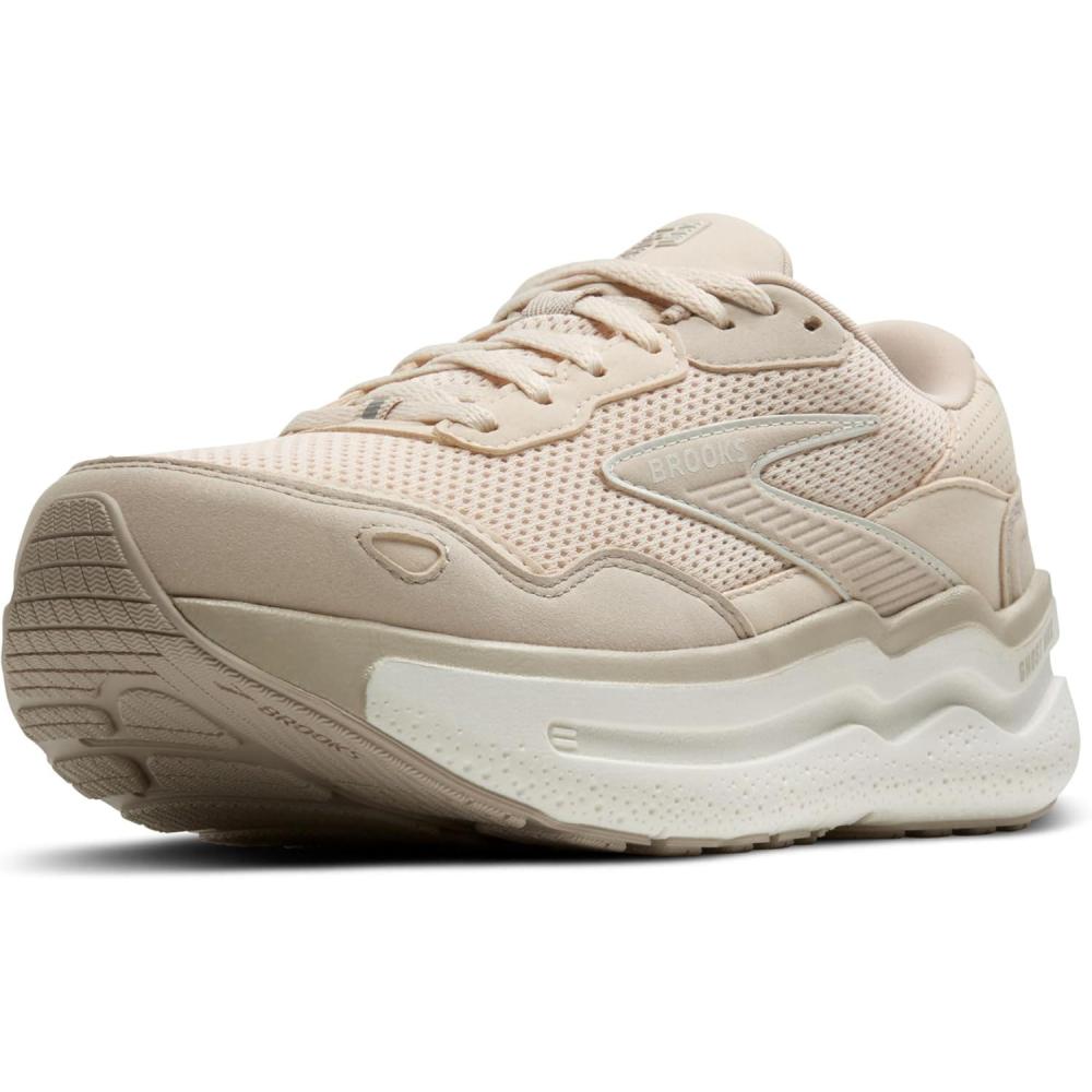 image:imageBrooks Womens Ghost Max SuedeLeather Neutral Running ampamp Walking ShoeAlmond PeachChateauCoconut