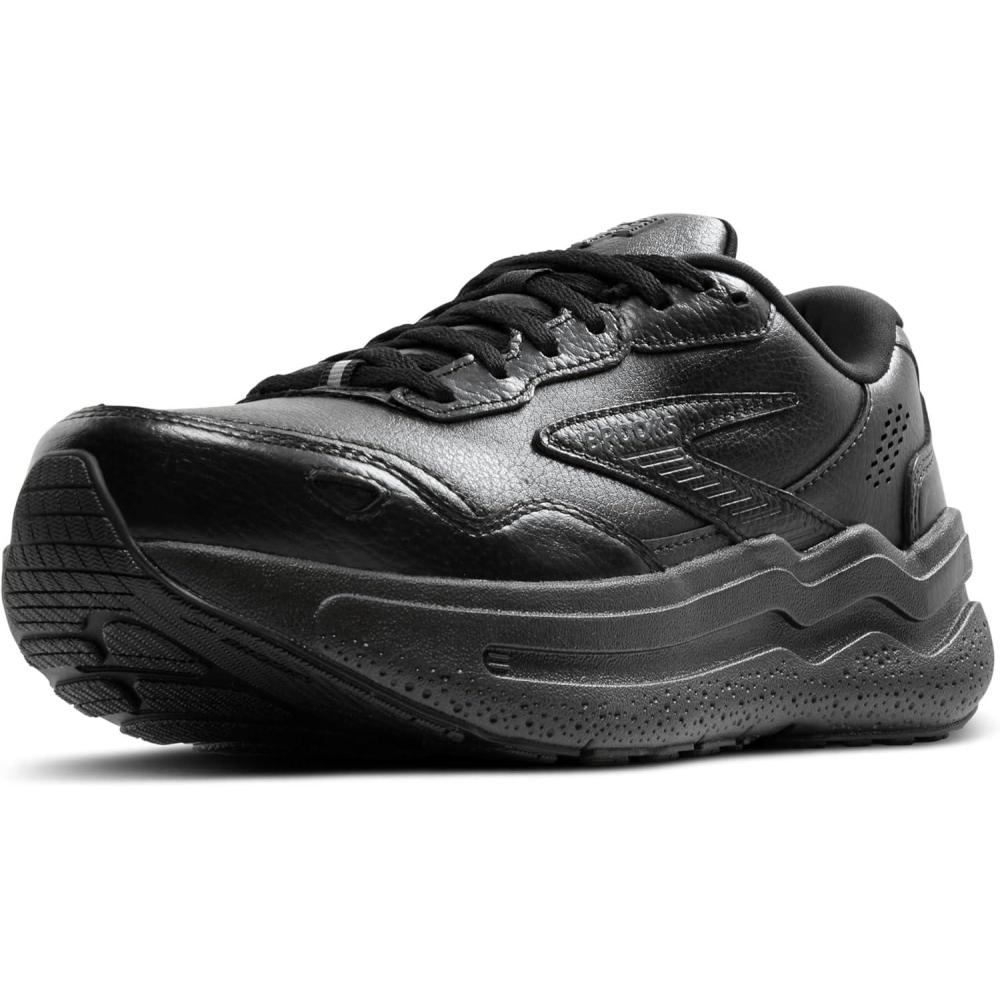 image:imageBrooks Womens Ghost Max SuedeLeather Neutral Running ampamp Walking ShoeBlackBlack