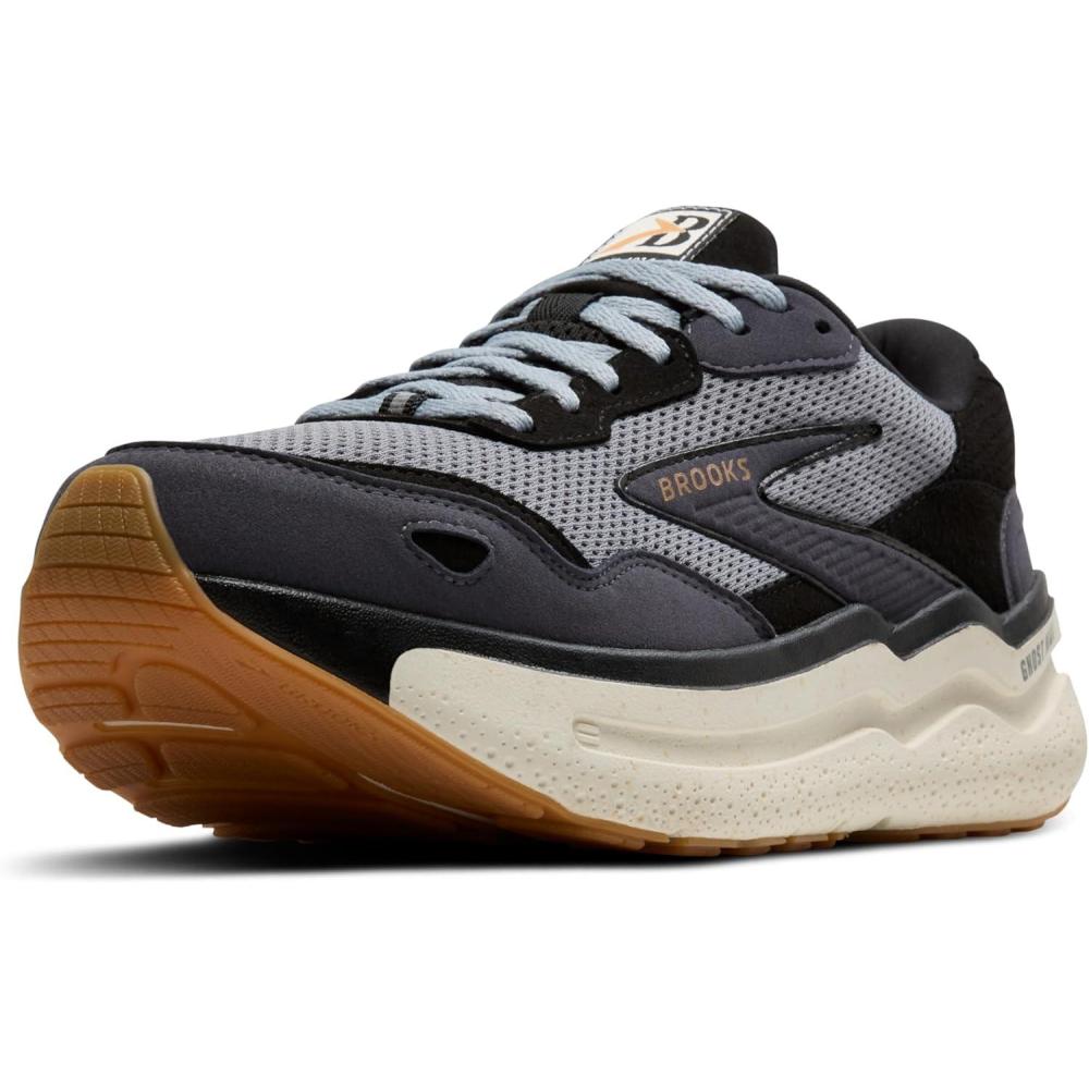 image:imageBrooks Womens Ghost Max SuedeLeather Neutral Running ampamp Walking ShoeBlackPrimerBiscuit