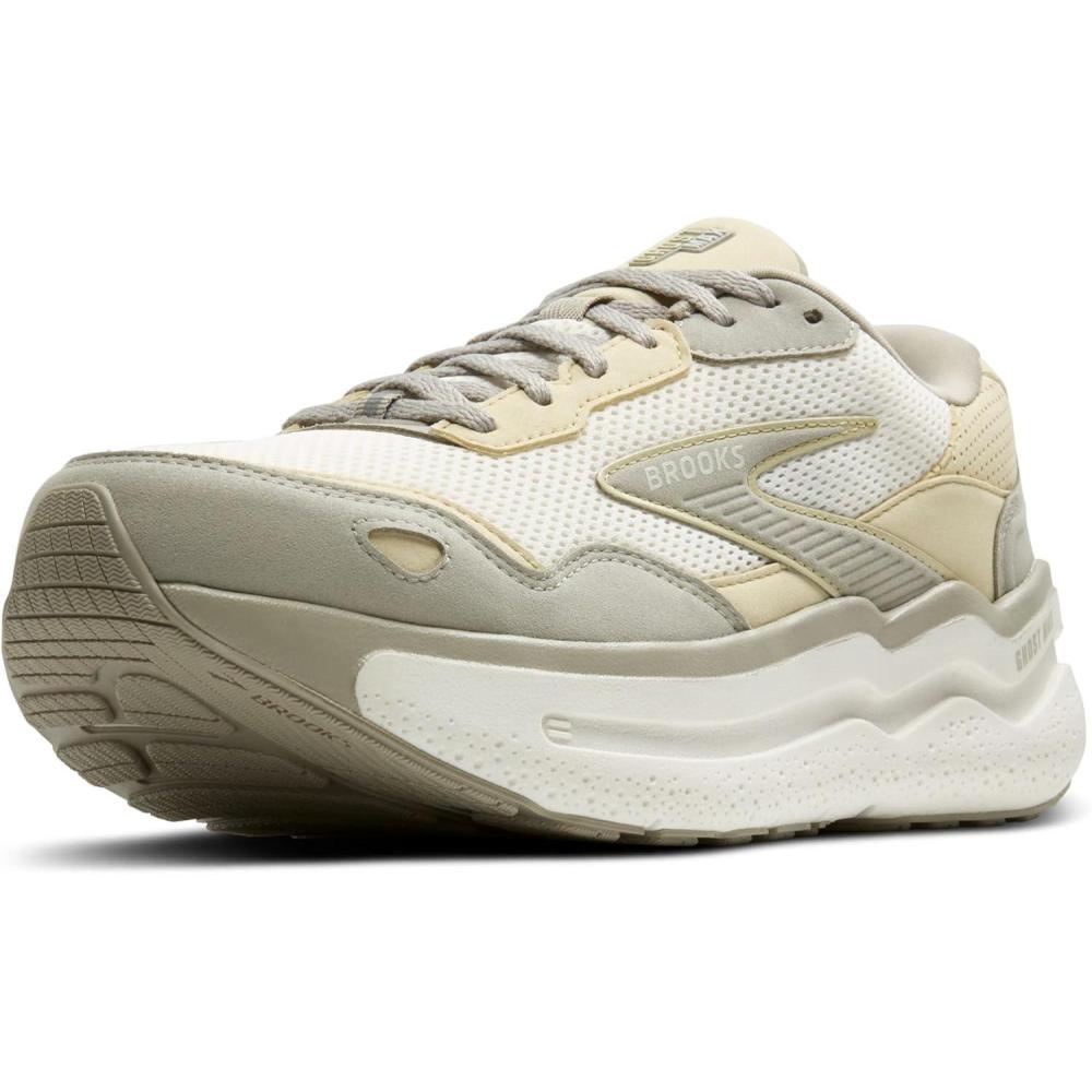 image:imageBrooks Womens Ghost Max SuedeLeather Neutral Running ampamp Walking ShoeLondonfogGreen HazeCoconut