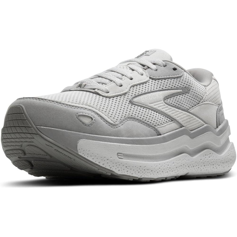 image:imageBrooks Womens Ghost Max SuedeLeather Neutral Running ampamp Walking ShoeOysterAlloyAntarctica