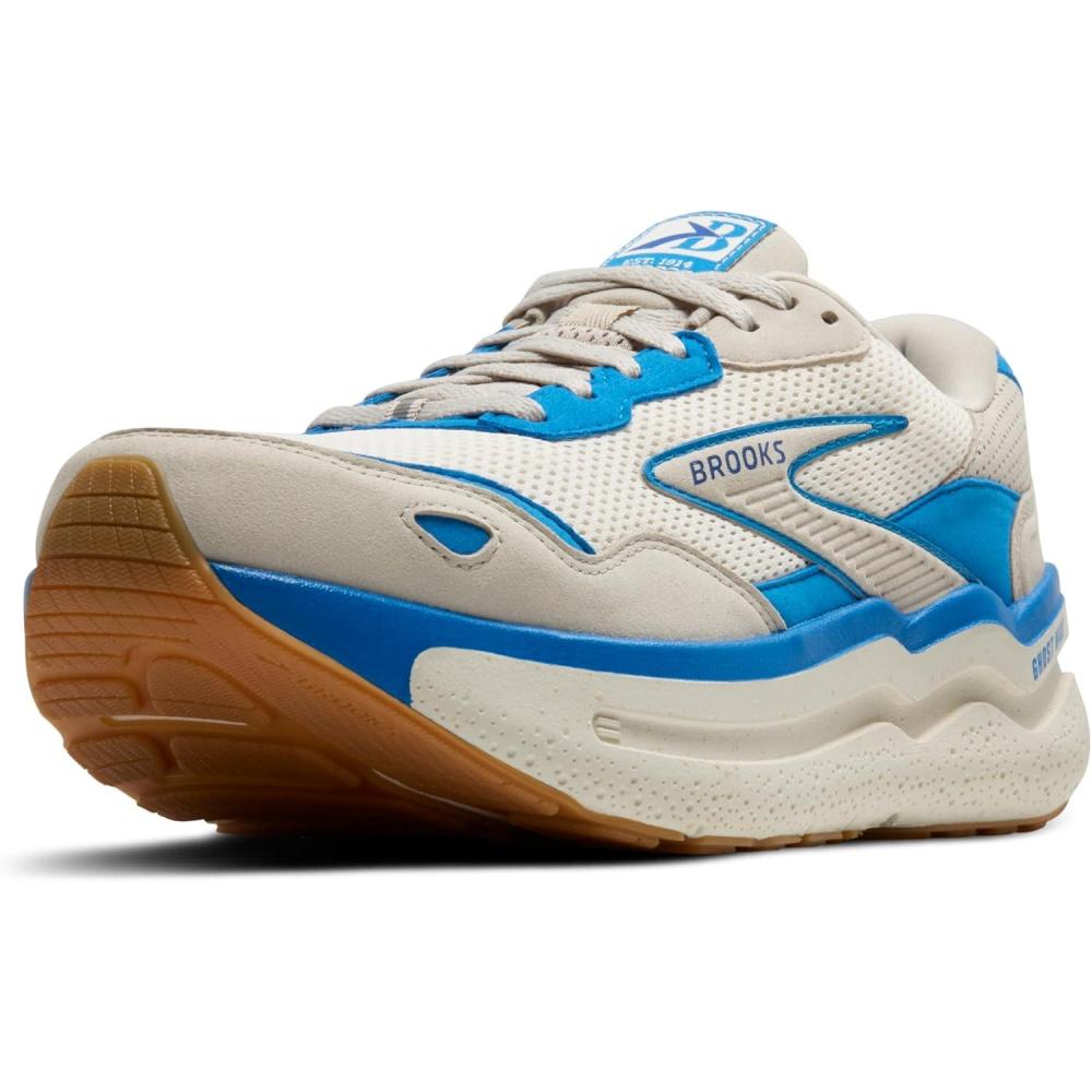 image:imageBrooks Womens Ghost Max SuedeLeather Neutral Running ampamp Walking ShoeSilver LiningBlueSurf the Web