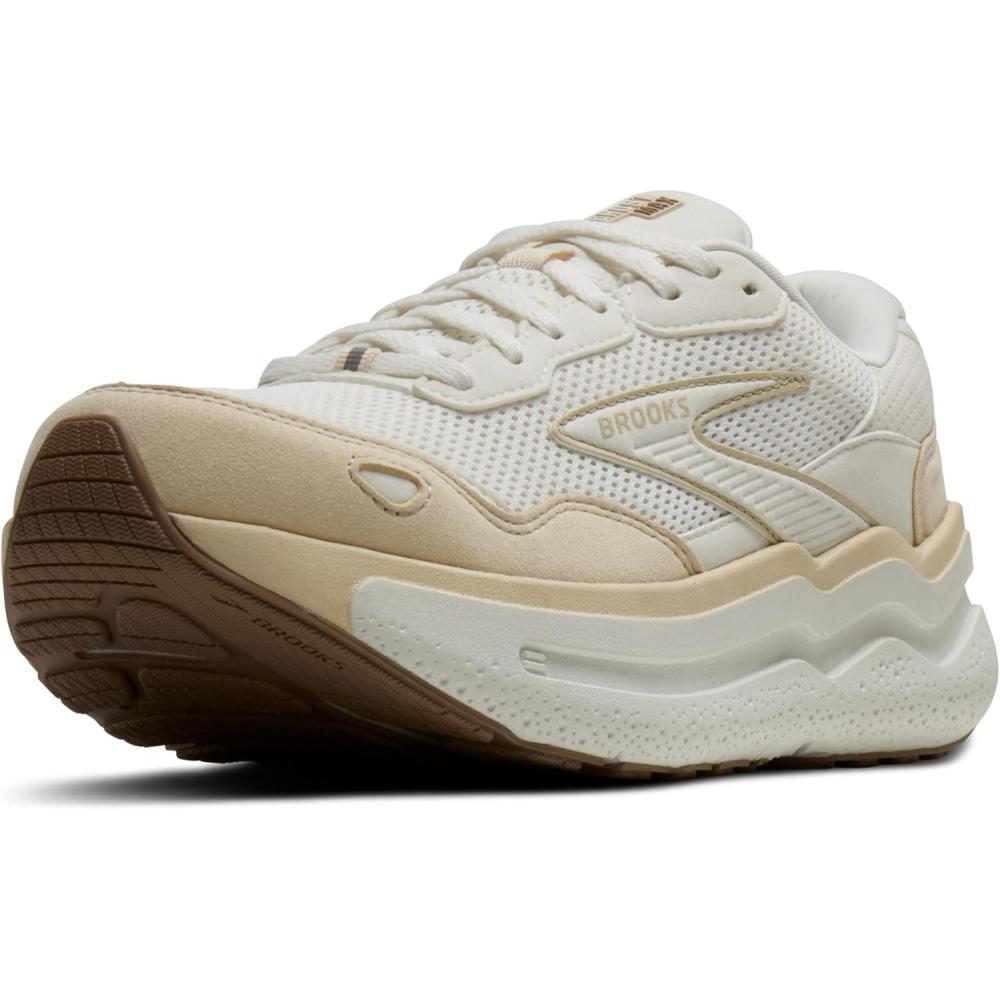 image:imageBrooks Womens Ghost Max SuedeLeather Neutral Running ampamp Walking ShoeStarSandPortabella