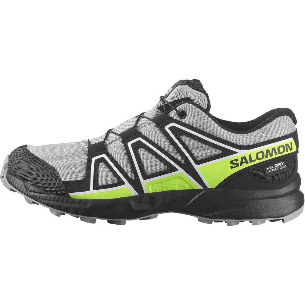 image:imageSalomon Junior SPEEDCROSS CLIMASALOMON WATERPROOF Outdoor Shoes for KidsAlloyBlackGreen Gecko