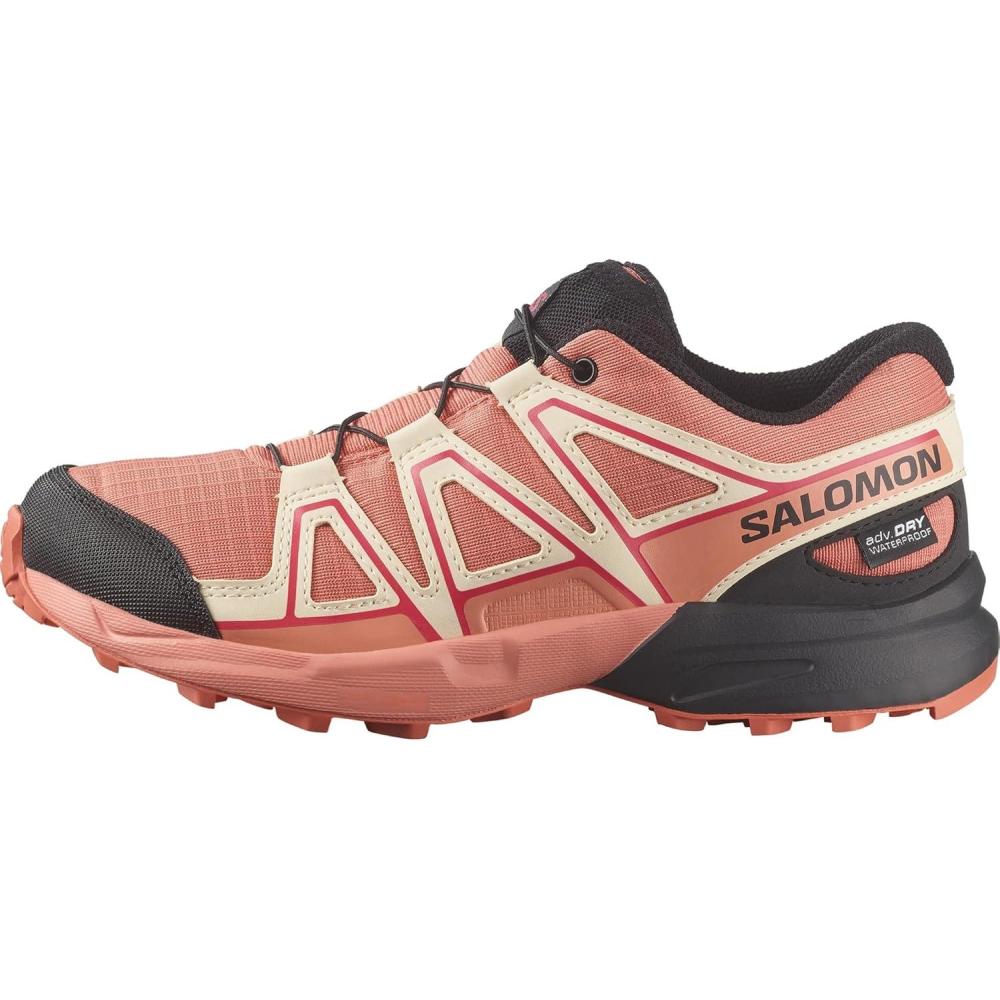 image:imageSalomon Junior SPEEDCROSS CLIMASALOMON WATERPROOF Outdoor Shoes for KidsEmberglowTender PeachFusion Coral