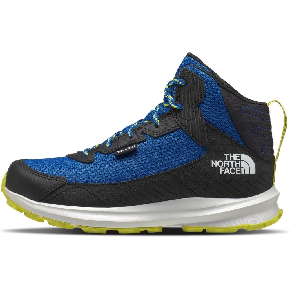 image:imageTHE NORTH FACE Kids Fastpack Hiker Mid Waterproof Shoe Rockered Eva Midsole Grippy Rubber OutsoleHero BlueTnf Black