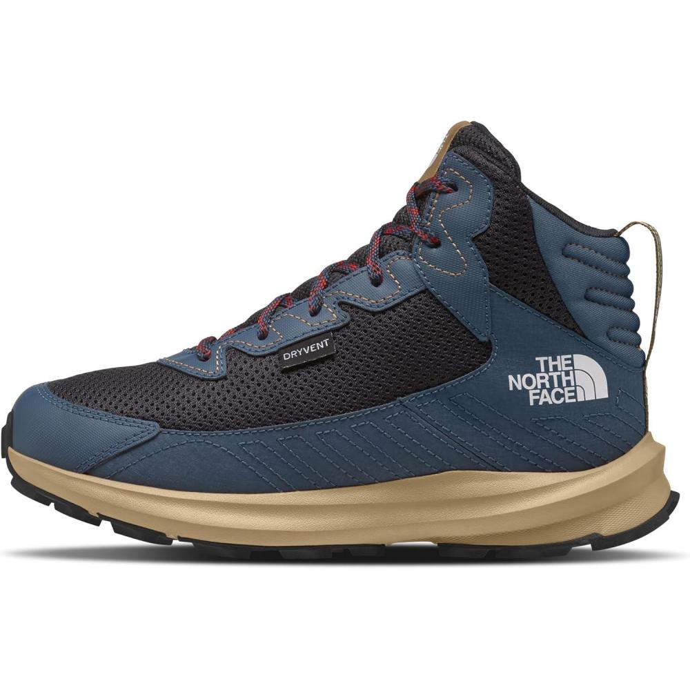 image:imageTHE NORTH FACE Kids Fastpack Hiker Mid Waterproof Shoe Rockered Eva Midsole Grippy Rubber OutsoleShady BlueTnf White