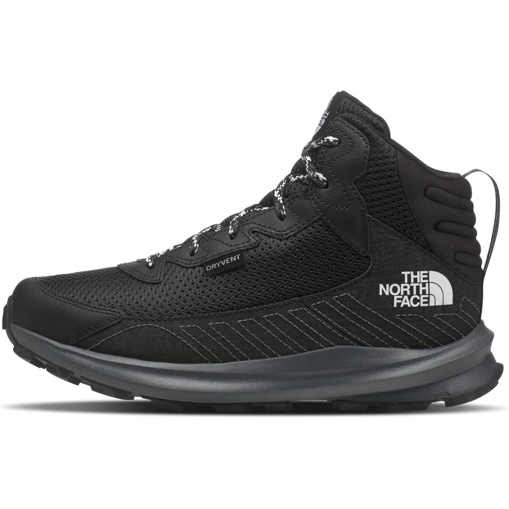 image:imageTHE NORTH FACE Kids Fastpack Hiker Mid Waterproof Shoe Rockered Eva Midsole Grippy Rubber OutsoleTnf BlackTnf Black