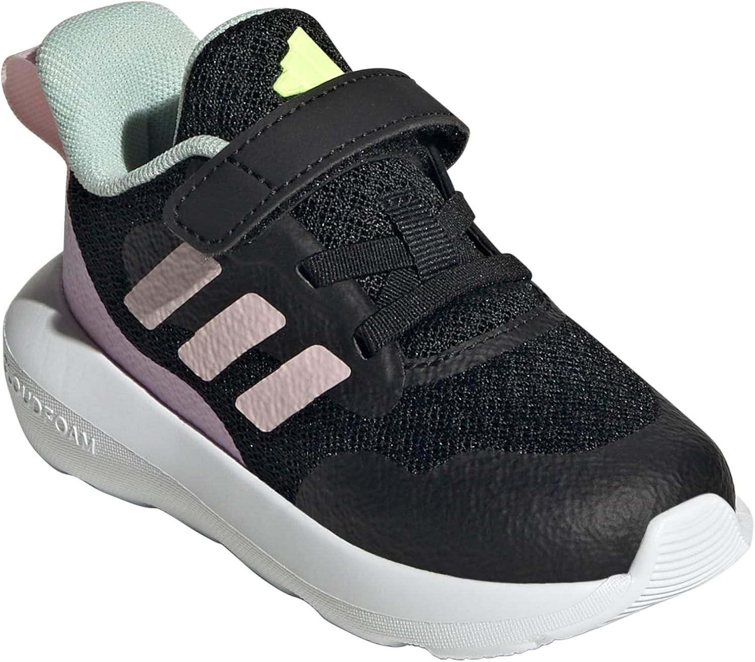 image:imageAdidas UnisexChild Fortarun 20 Running ShoesRunning ShoeBlackClear PinkBliss Lilac