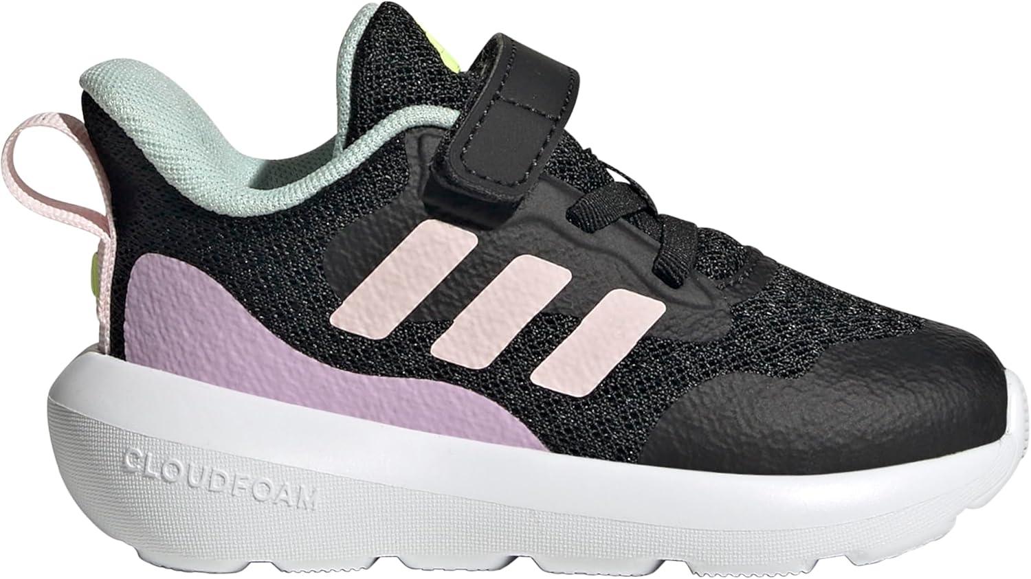 image:imageAdidas UnisexChild Fortarun 20 Running ShoesRunning ShoeBlackClear PinkBliss Lilac